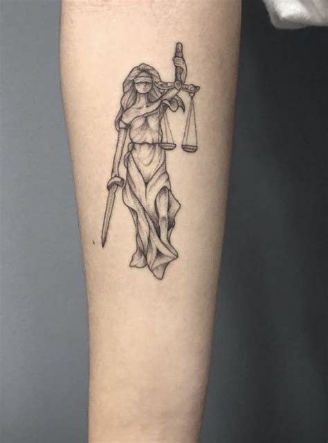 Lady Justice Art Tattoo