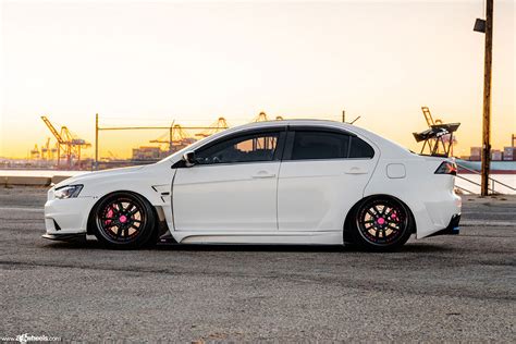 Mitsubishi Lancer Evolution X F131 Matte Black Avant Garde Wheels 04