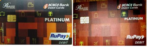 Icici Bank Rupay Platinum Debit Card New Design Old One And New One Technofino 1