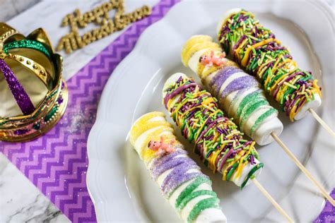 Mardi Gras Marshmallow Pops Perfect And Easy Dessert For Your Mardi Gras Themed Party