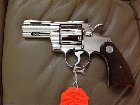 Colt Python 357 Magnum Combat Python 3 Nickel New Unfired Unturned