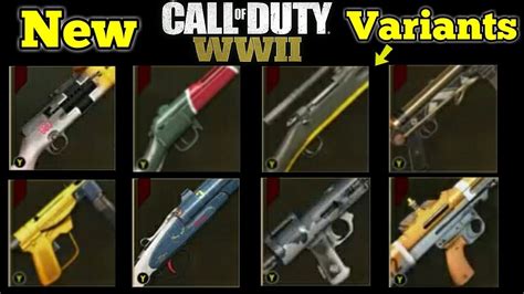 New Hidden Variants Coming To Cod Ww2 Secret Heroic And Epic Variants Showcase Youtube