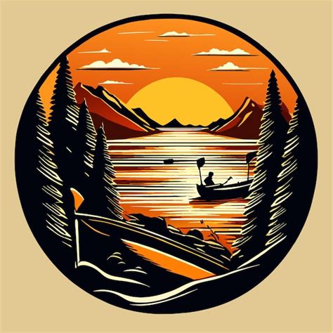 Premium Vector Vintage Summer Camping Logo Design