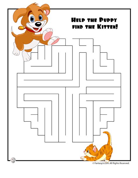 Easy Pets Maze | Woo! Jr. Kids Activities : Children's Publishing