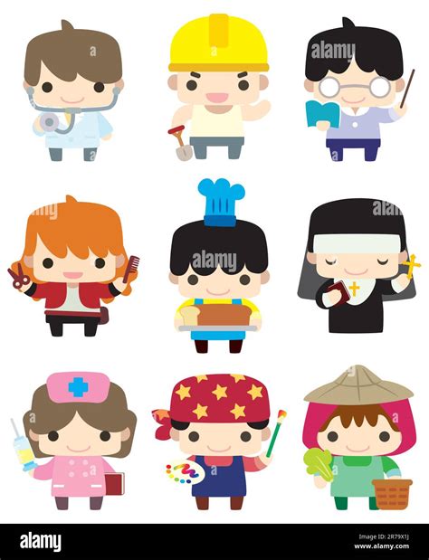 Cartoon People Job Icon Stock Vector Image And Art Alamy