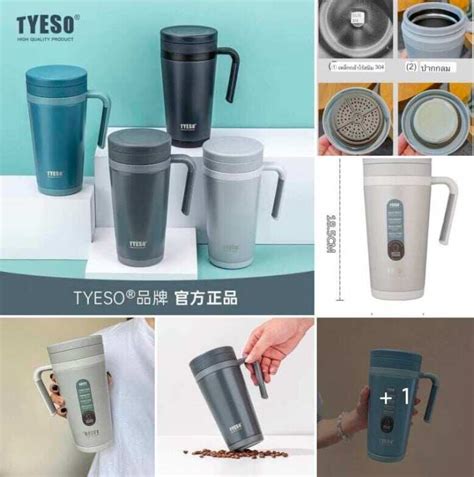 Genuine Tyeso Handle Glass Coffee Mug With Handle Hot Cold Temperature Glass Stainless Steel Mug