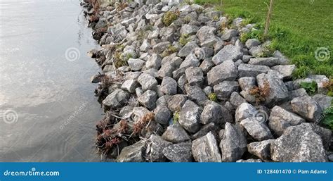 Lake Edge Stock Photo Image Of Lake Rocks Landscape 128401470