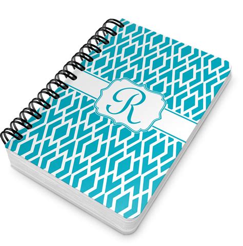 Geometric Diamond Spiral Bound Notebook 5x7 Personalized