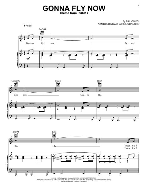 Gonna Fly Now Sheet Music Direct