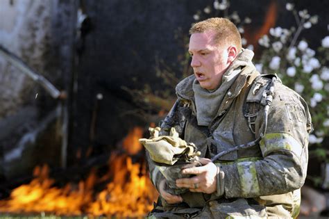 Andrews And Prince George S County Firefighters Combat Blaze