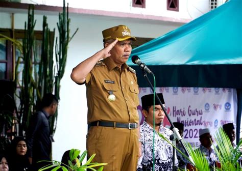 Pj Bupati Pimpin Upacara Peringatan Hari Guru Nasional Tahun Di Kampar