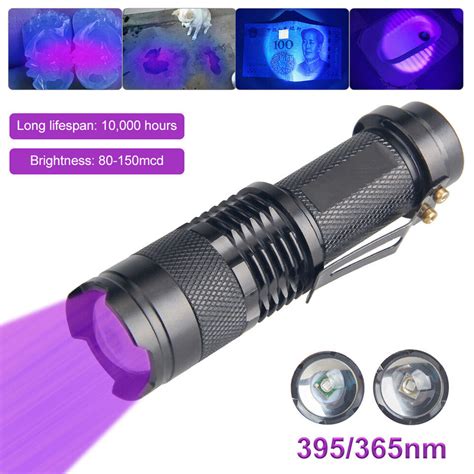 Uv Ultra Violet Led Flashlight Blacklight Light Nm Inspection