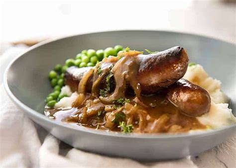 Recipe Sausage And Mash With Onion Gravy Bryont Blog
