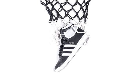 adidas Top Ten Hi "Black/Grey-White" | SBD