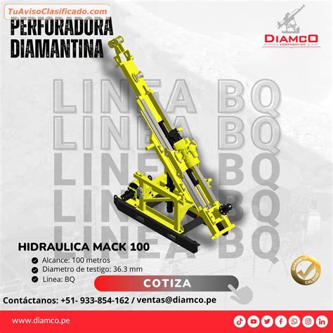 MAQUINA PERFORADORA HIDRAULICA MACK100 DIAMANTINA GEOLOGIA Ferre