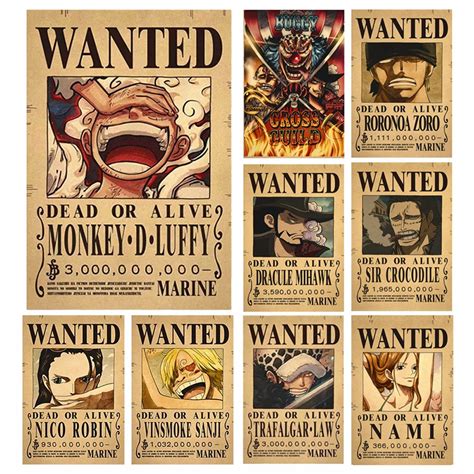 Straw Hat Pirates Wanted Posters