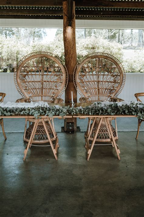 Natural Peacock Chairs The Wedding Creators