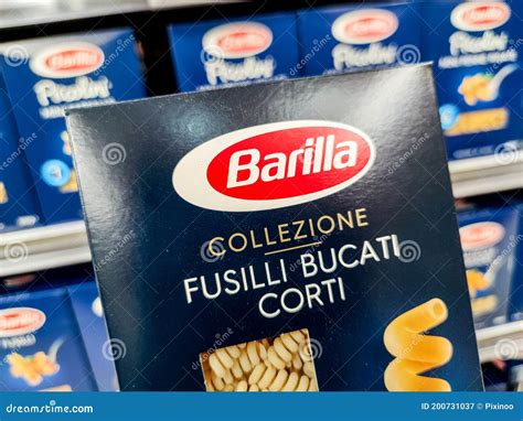 Selected Collection of Fusilli Pasta Barilla Brand Display for Sell in ...