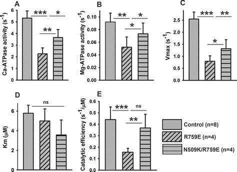 Steady State ATPase Activity Of Wild Type Control Single Mutant R759E