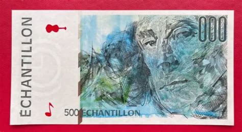 BILLET ÉCHANTILLON BANQUE DE FRANCE 500 MAURICE RAVEL Etat SPL Neuf