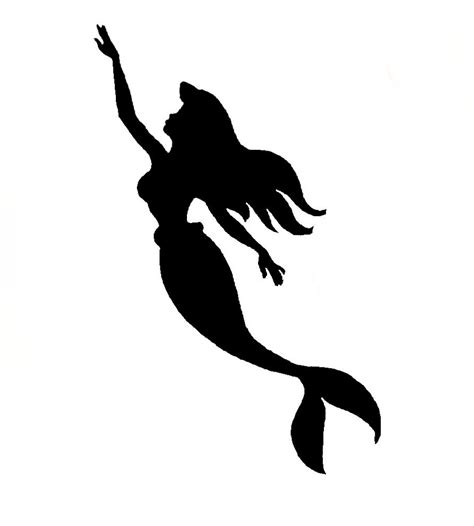 Mermaid Silhouette Clipart at GetDrawings | Free download