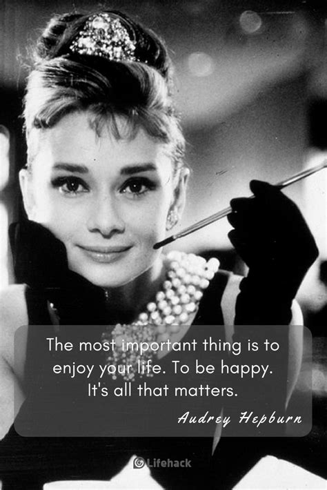 Audrey Hepburn: Her 5 Most Inspirational Quotes - LifeHack | Audrey ...