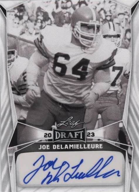 Leaf Draft Autographs Ba Jdl Joe Delamielleure Au For Sale