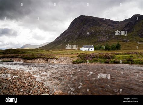 Lagangarbh Cottage Glencoe Scottish Highlands Scotland UK Stock Photo