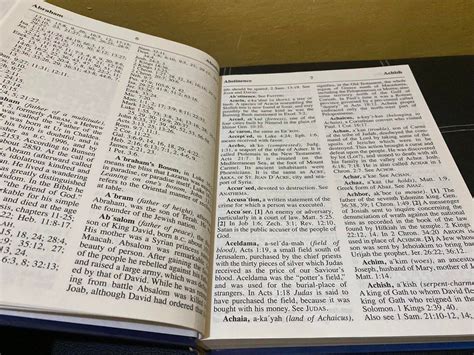 Bible Dictionary And Concordance Includes Over 6000 Biblical Names And