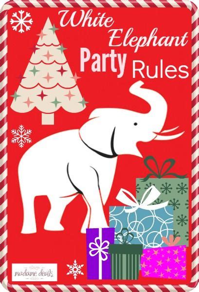 White Elephant Party Clipart