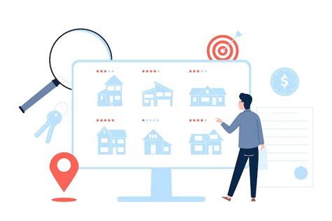 Online Property Search Vectors And Illustrations For Free Download