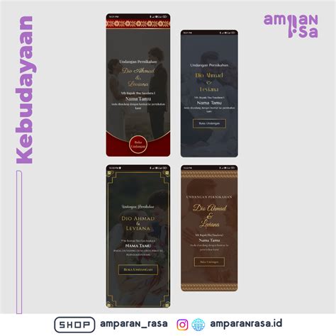 Jual Undangan Pernikahan Digital Tema Kebudayaan Adat Undanan