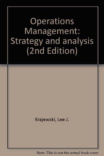 Operations Management Strategy And Analysis