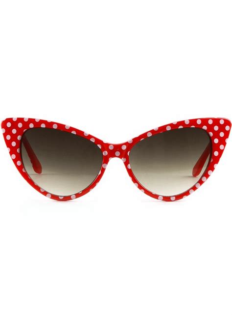 Retro White Cat Eye Sunglasses