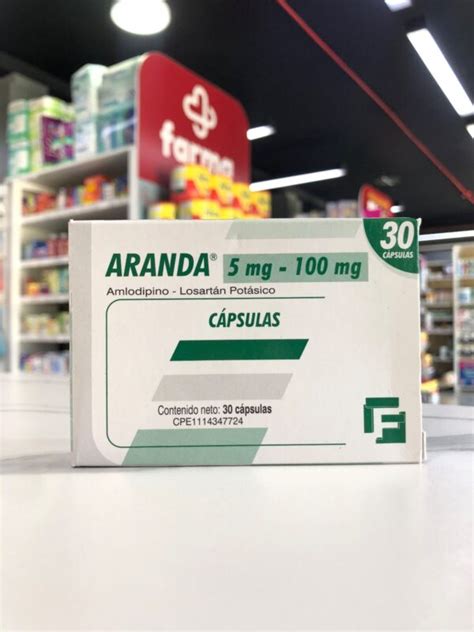 Aranda Amlodipino Losartan Potasico Farma Mg Mg Capsulas Farma