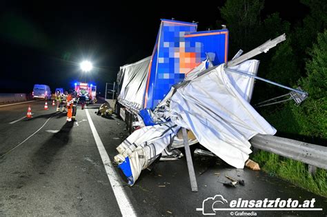 Lkw Unfall Auf A In Mils Hall Lenker Stark Alkoholisiert