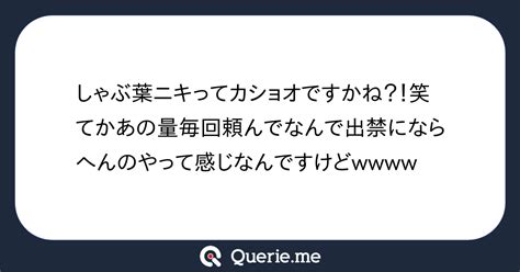 しゃぶ葉ニキってカショオですかね？！笑てかあの量毎回頼んでなんで出禁にならへんのやって感じなんですけどw新たな発想を生み出す質問箱