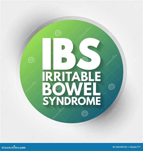 IBS - Irritable Bowel Syndrome Acronym, Medical Concept Background