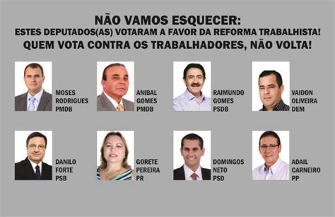 Confira Quais Deputados Votaram A Favor Da Reforma Trabalhista