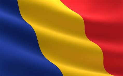 Romanian Flag Waving