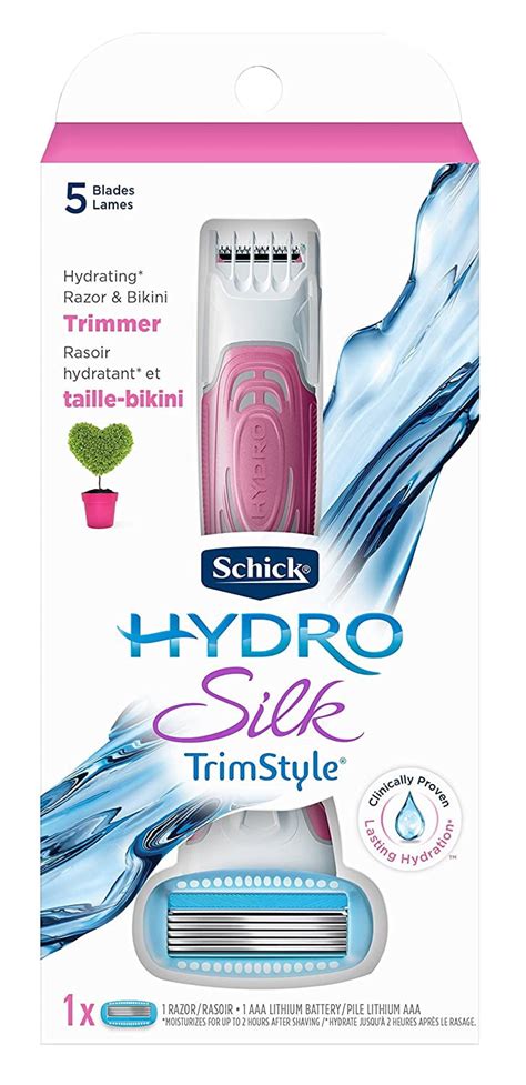 Schick Hydro Silk Trimstyle Moisturizing Razor For Women With Bikini Trimmer Count Walmart