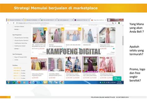 Strategi Berjualan Di Marketplace Tokopedia Bukalapak Shopee Dan