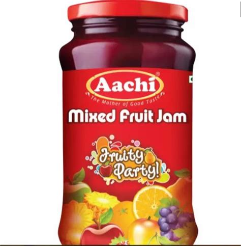 Gel Sweet 450g Aachi Mixed Fruit Jam Packaging Type Bottle Natural