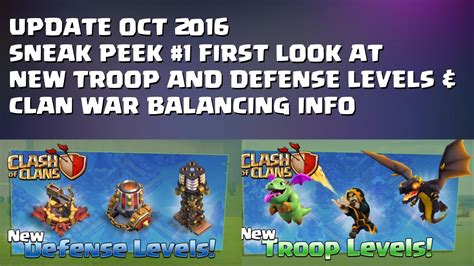 Clash Of Clans Update Sneak Peek 1 First Look At New Troop And Def