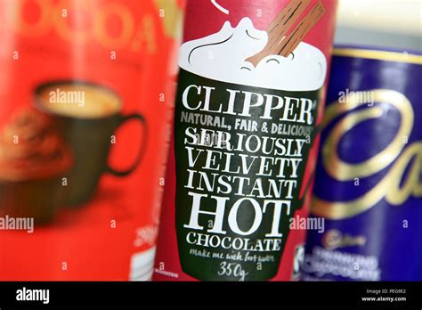 Hot Chocolate Brands Stock Photo Alamy