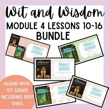 Wit And Wisdom Module 4 Lessons 10 16 Bundle By Sweet And Southern Firsties