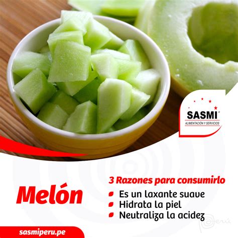 BENEFICIOS DEL MELÓN SASMI PERÚ CONCESIONARIO DE ALIMENTOS