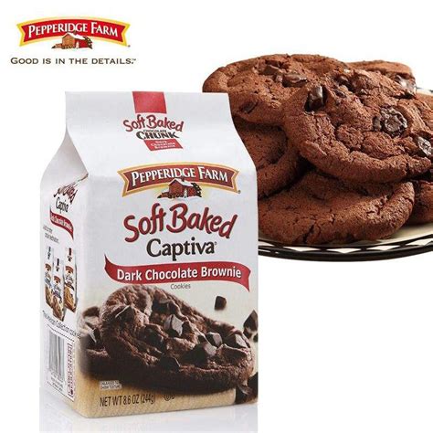 Pepperidge Farm Captiva Dark Chocolate Soft Baked Cookies 244g Bag