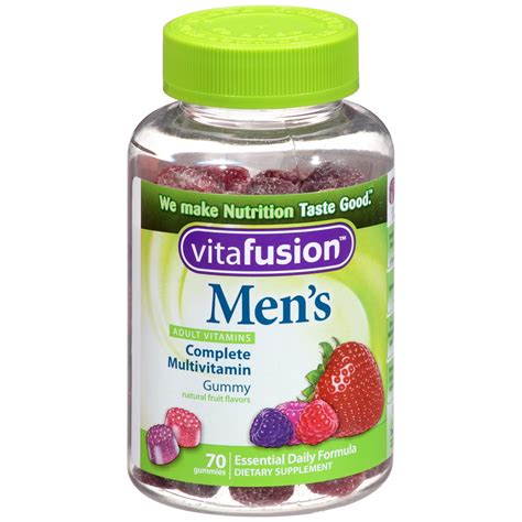 Vitafusion Adult Men's Multivitamin Gummies, Berry, 70 Ct - Walmart.com