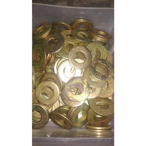 Jual M Ring Plat Pc Galvanis Kuning Wp Washer Plate M X X Per